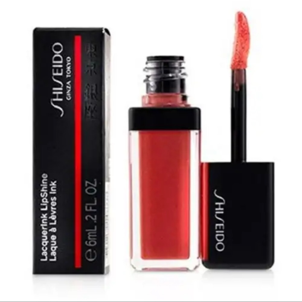 NIB Shiseido LaquerInk LipShine - 306 Coral Spark